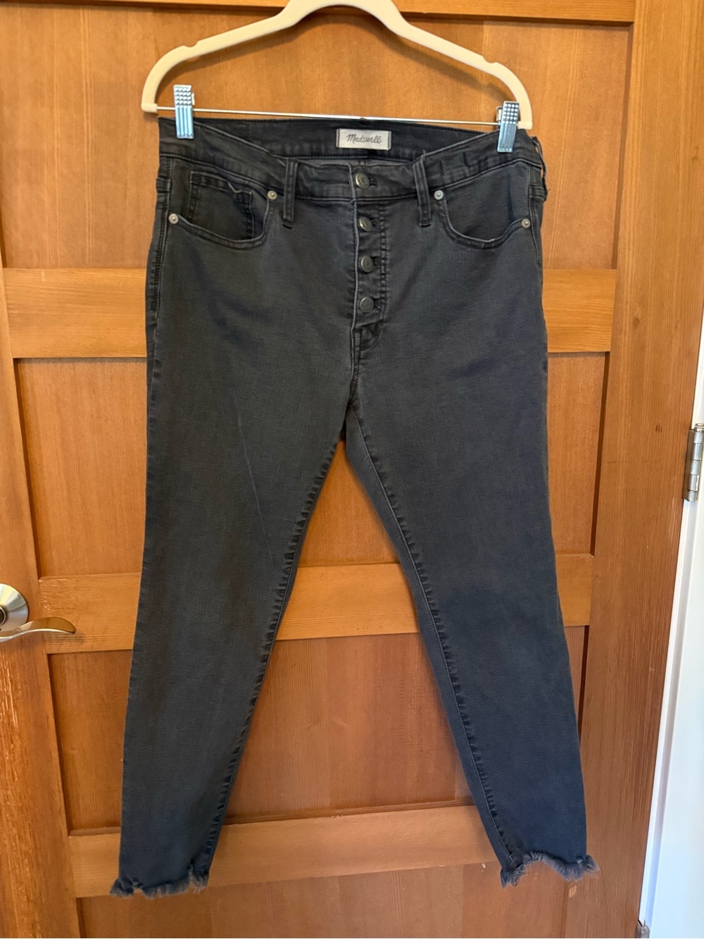 Madewell Black Wash Skinny 31P